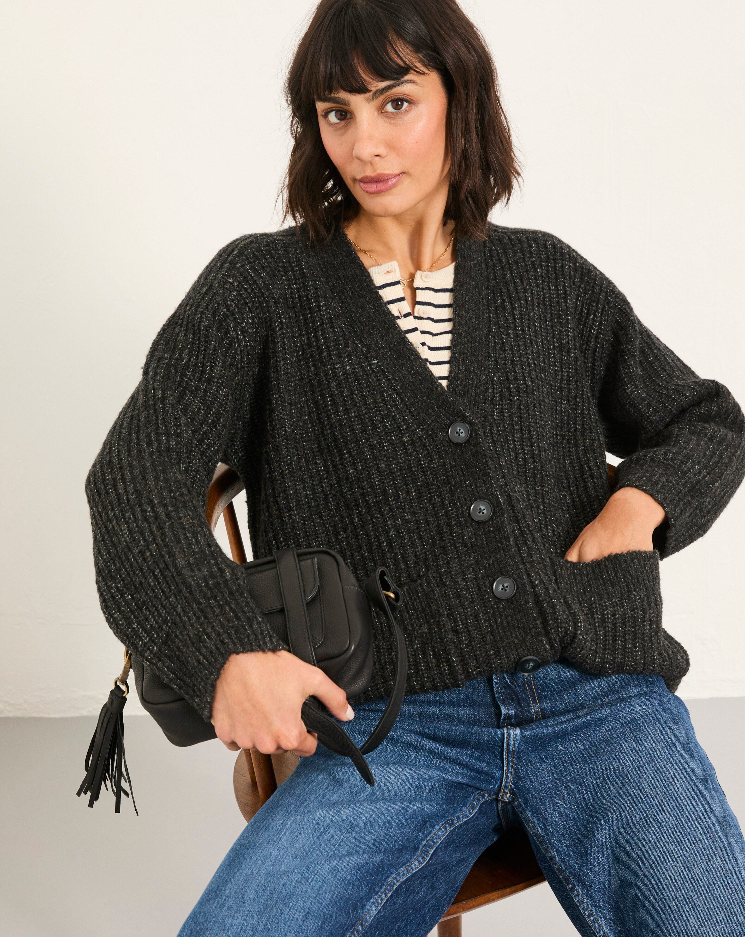 FatFace Blanch Oversized Cardigan | JD Williams
