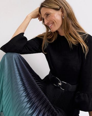 Phase Eight Meloni Ombre Pleat Skirt Dress