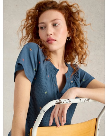 White Stuff Luella Embroidered Top