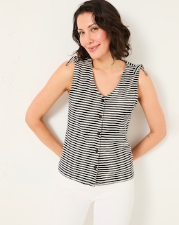 FatFace Claudia Stripe Tank