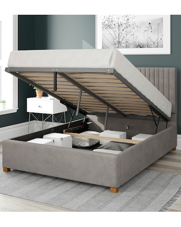 Aspire Grant Velvet Ottoman Bed