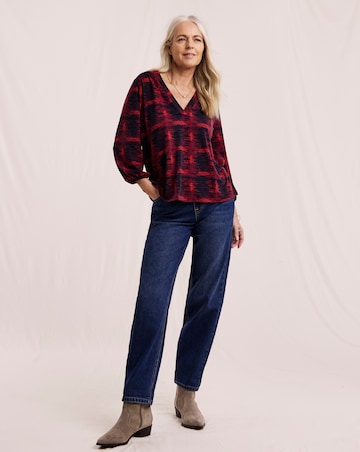 Julipa V-Neck Jersey Blouse