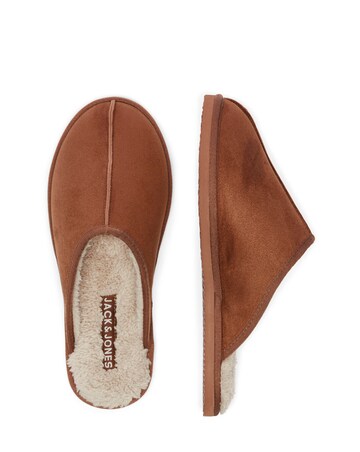 Jack & Jones Dudely Microfibre Slipper - Natural