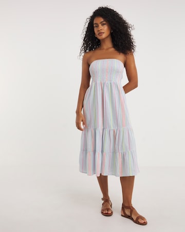 Cotton Bandeau Beach Dress