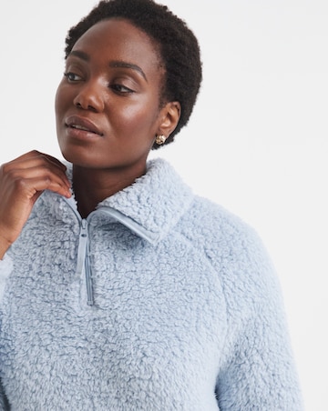 Pretty Secrets Quarter Zip Fleece Snuggle Top