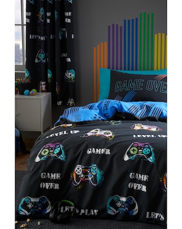 Catherine Lansfield Game Over Reversible Duvet Cover Set