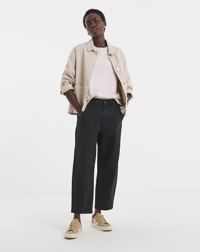 Barrel Leg Chino Trousers