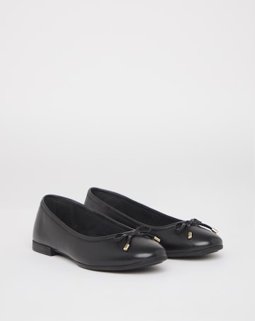 Pine Classic Leather Ballerinas - Wide Fit (E)