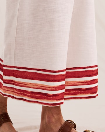 Julipa Cropped Printed Linen Trousers