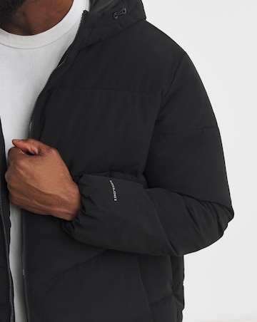 Jack & Jones Global Puffer Coat - Black