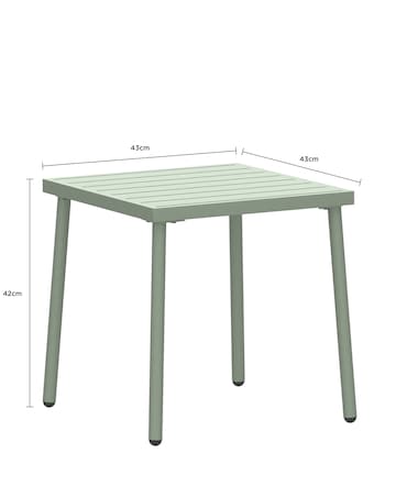 Charles Bentley Green Stripe Bistro Set