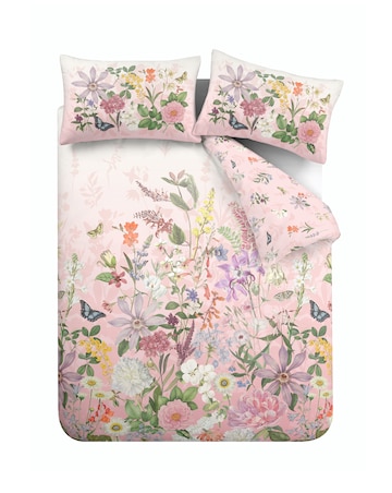 RHS x Catherine Lansfield Enchanted Butterfly Garden Soft Touch Duvet Cover Set