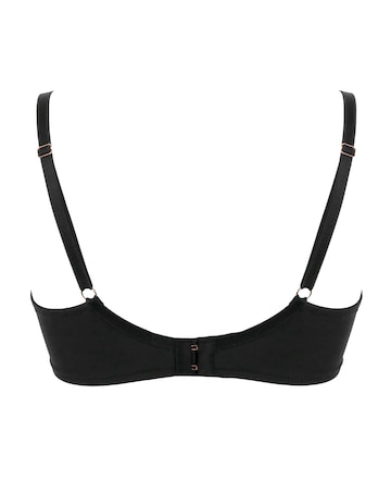 Pour Moi Atelier Lace Balcony Wired Non Pad Bra Black/Cosmetic