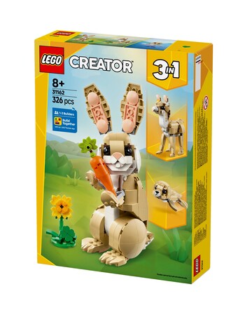 LEGO Creator 3in1 Cute Bunny Animal Playset 31162