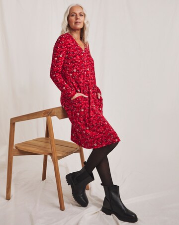 Julipa Printed Jersey Pocket Shift Dress