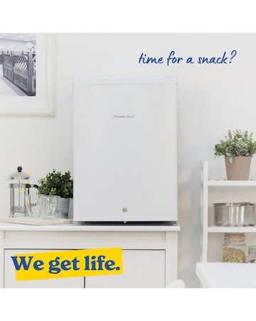 Russell Hobbs RH67TTLF0E1W-LCK Mini Fridge with Lock - White