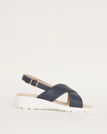 Cushion Walk Crossover Sandals EEE Fit