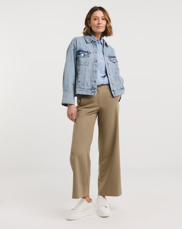 Blue Oversized Trucker Denim Jacket