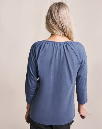 Julipa Embroidered Notch Neck Top