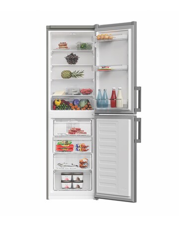 Indesit IKNH 1261 S4UK 50/50 No Frost Fridge Freezer - Silver