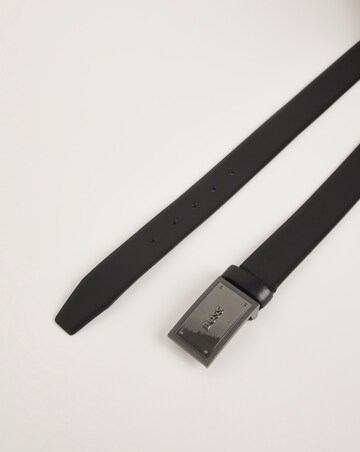 BOSS Icon Plaque Leather Belt
