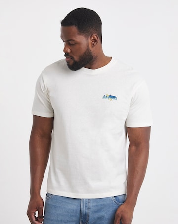 Jack & Jones Sardinia Back Graphic T-Shirt - Cream
