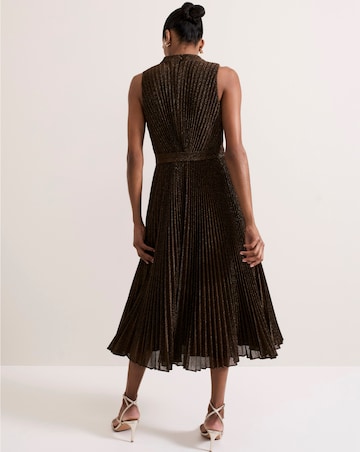 Phase Eight Simara Sparkle Pleat Midi Dress