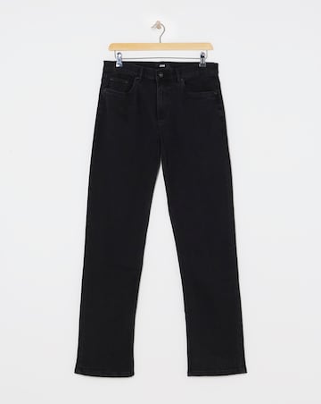 Black Loose Fit Stretch Jeans
