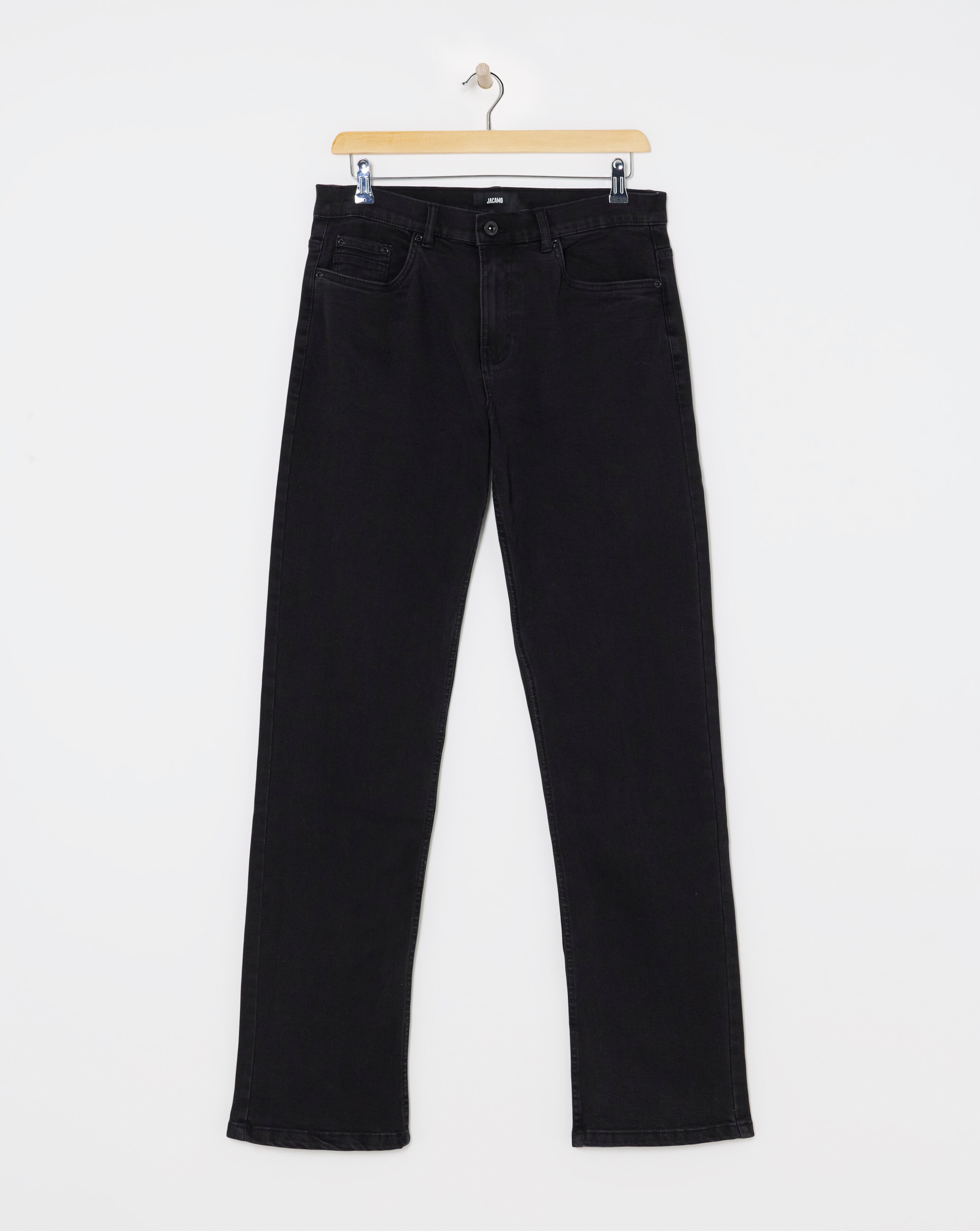 Black Loose Fit Stretch Jeans