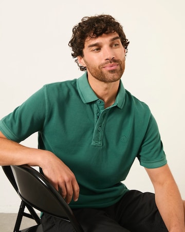 FatFace Pique Short Sleeve Polo (Regular & Tall) - Jade