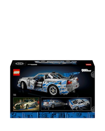 LEGO Technic 2 Fast 2 Furious Nissan Skyline GT-R (R34) Car Model Kit 42210