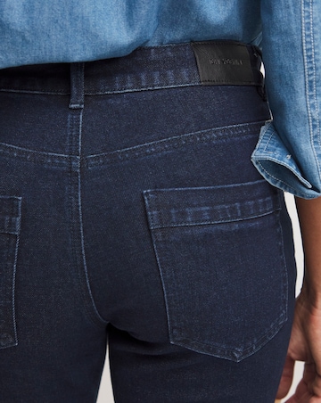 Indigo Pocket Front Bootcut Jeans