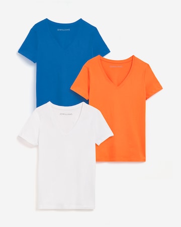 3 Pack V Neck Short Sleeve T-Shirt