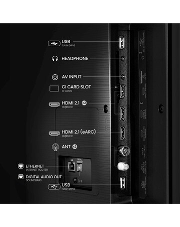 Hisense 65in 65A6NTUK Smart 4K UHD HDR LED TV and 3.1ch 180W Soundbar Bundle