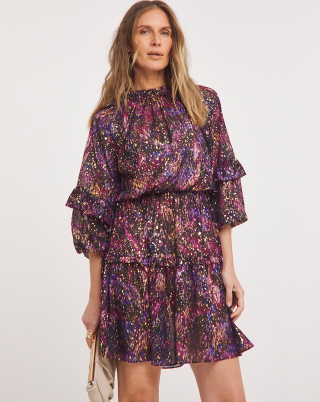 Joanna Hope Foil Print Dress