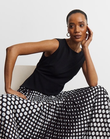Joanna Hope Chiffon Skirt Jersey Dress
