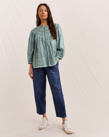 Julipa Textured Trim Detail Blouse
