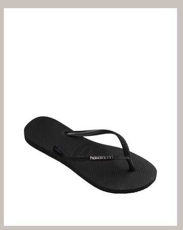 Havaianas Slim Glitter II Toe Post Flip Flop Sandals