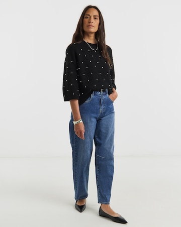 Black Pearl Short Sleeve Jumper