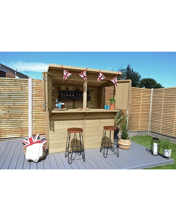 Forest Pressure Treated Shiplap 6x3 Pent Garden Bar (Home Delivery)