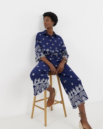 Embroidered Border Shirt