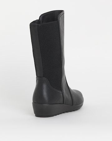 Cushion Walk Elastic Detail Mid Boot EEE Fit