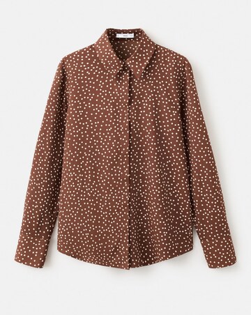 Mango Spot Print Blouse