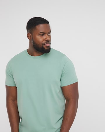 Pure Cotton Crew Neck T-Shirt- Sage