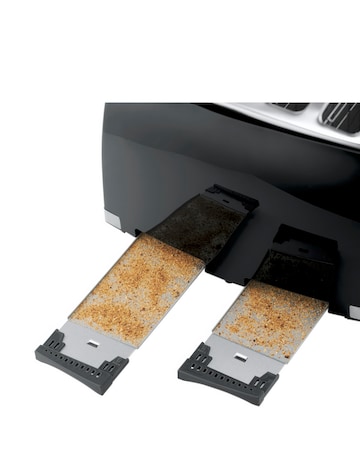 Russell Hobbs 26071 Textured Honeycomb Black 4 Slice Toaster