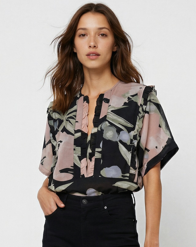 Religion Ivy Floral Blouse Top