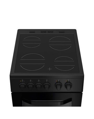 Hotpoint HTE5VCB 50cm Electric Twin Cooker with Ceramic Hob - Black Installation