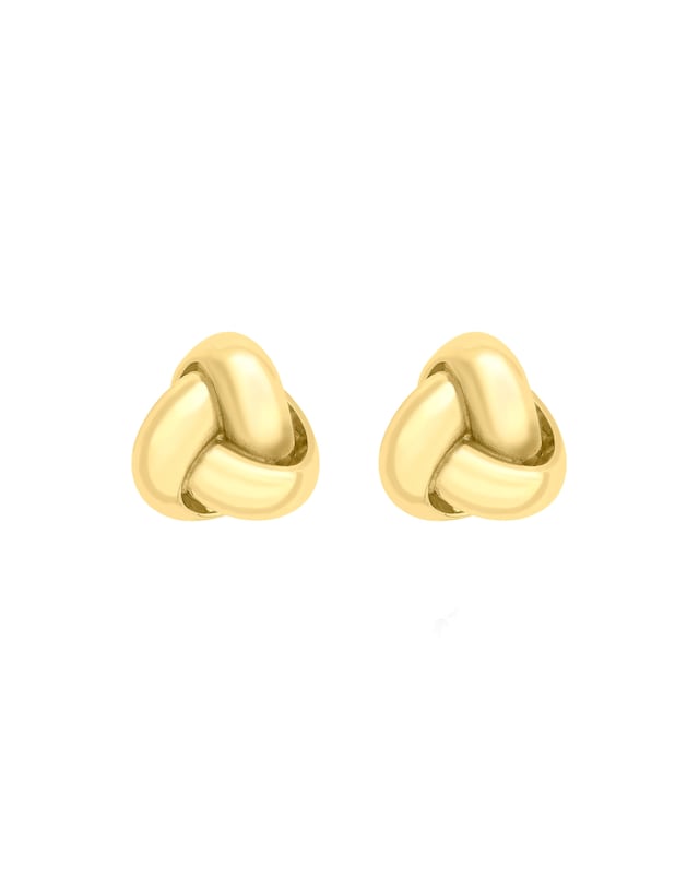 9ct Yellow Gold Knot Stud Earrings