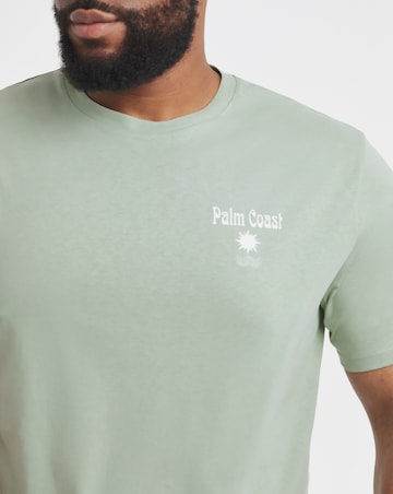 Jack & Jones Palm Coast Back Graphic T-Shirt - Green