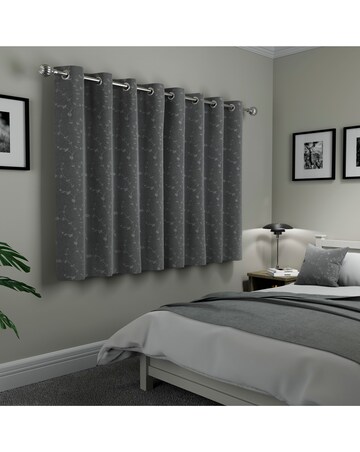 Tivoli Thermal Blackout Embroidered Eyelet Curtains